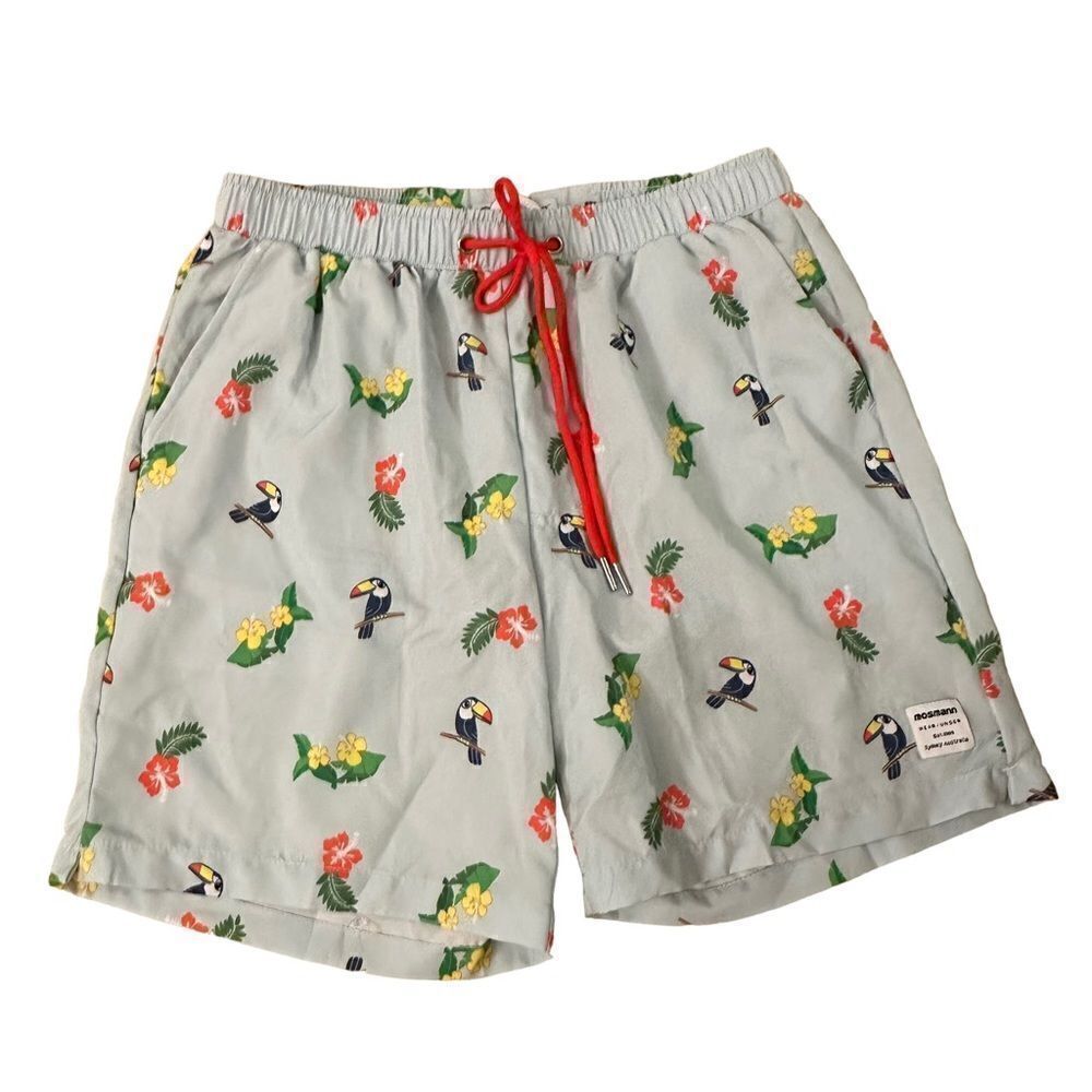 Mosmann Australia ~ Tropical print swim shorts ~ size Small